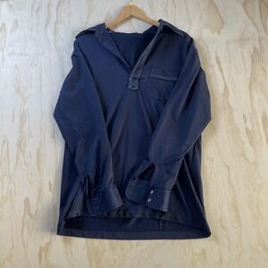 Vintage Career Club Palace Guard Shirt Mens Large Blue Big Tall Long Sleeve